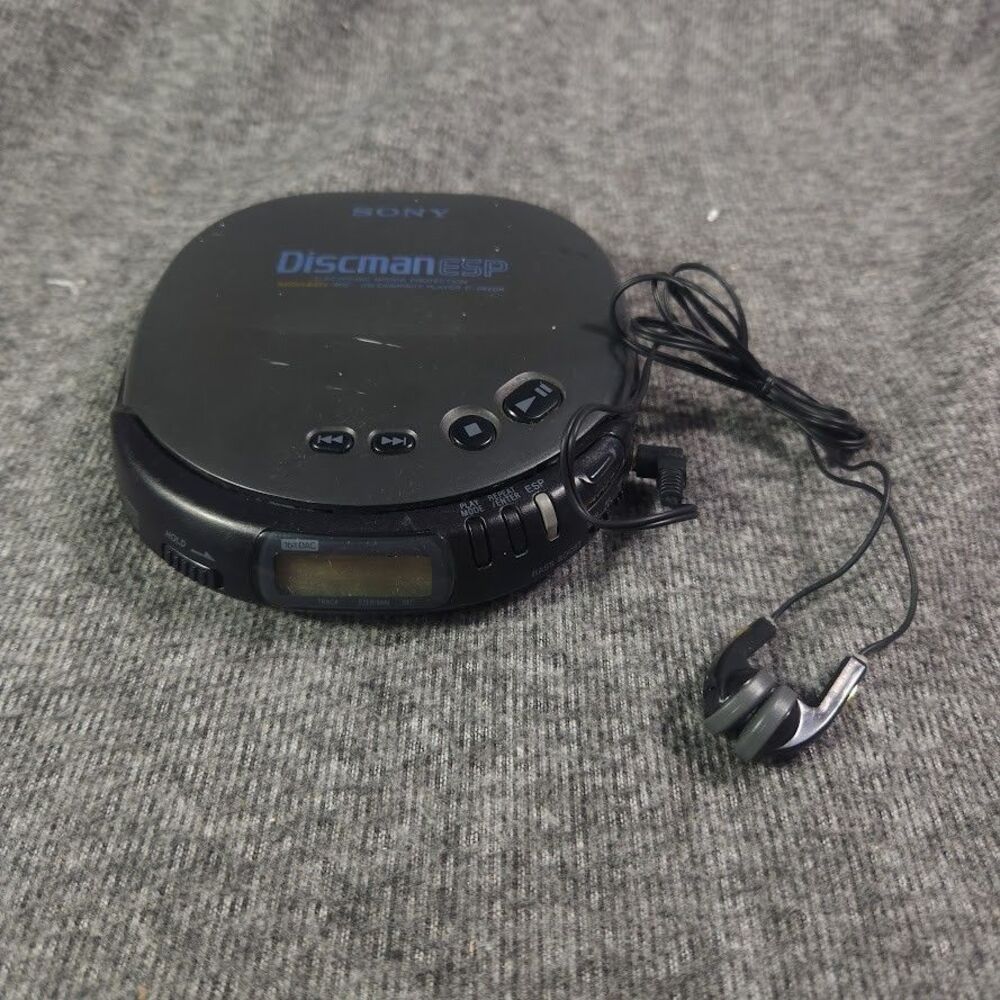 SONY Discman ESP D-242CK Portable CD Player Mega Bass Tested *See Description*